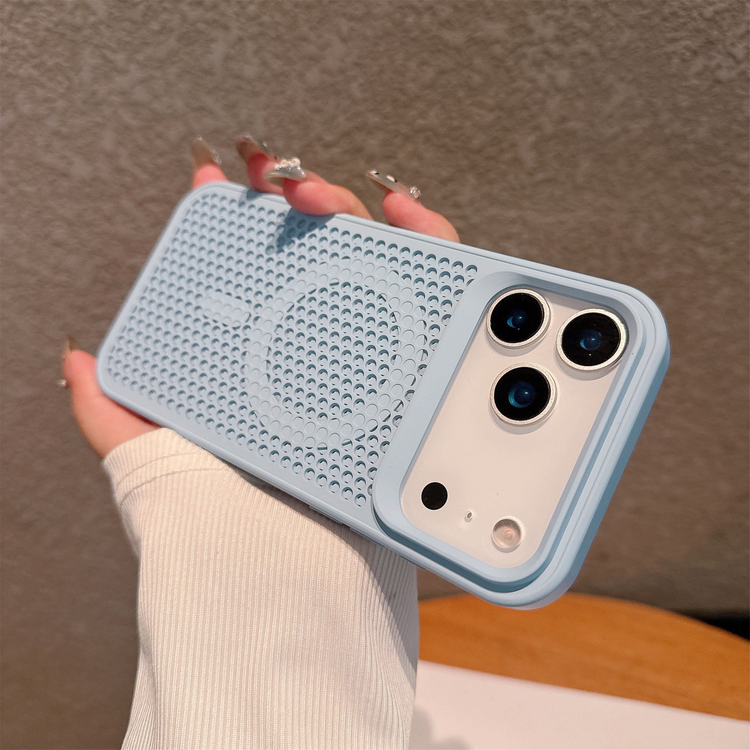 [Honeycomb Cooling Magnetic Case]Suitable for Apple 17 Pro Max Phone Case with a High-End Feel, Cooling Holes, iPhone 16 Pro Soft Edge Magnetic Fashion Case, 15 Pro Max Anti-Drop, 14 Couple Style, 13/12 Personalized