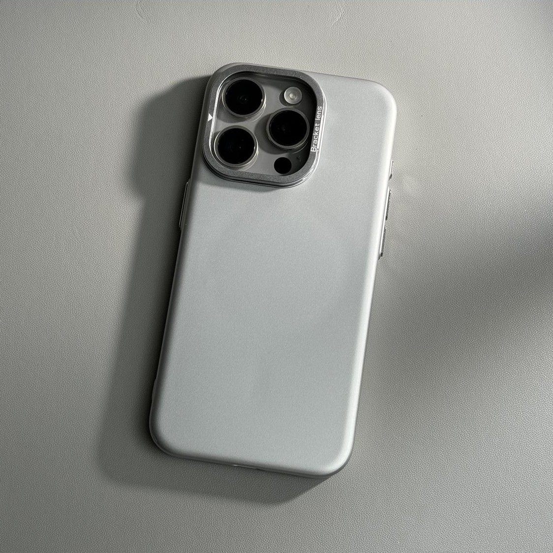 New Lens Invisible Bracket Case Suitable for iPhone 16 Pro Max, Matte for iPhone 14 Pro, Ultra-Thin for iPhone 13, Magnetic Wireless Charging for 17 Pro Max, with Stand, Solid Color Anti-Drop Protective Case for iPhone 15