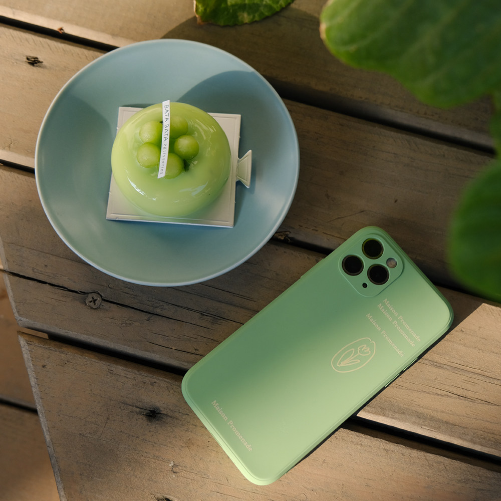 MaisonPromenade Rubik's Cube Liquid Silicone Lemon Grass Green Tulip Mobile Phone Protective Shell Full Pack Fine Hole