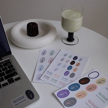 maisonpromenade Tulip pvc hand account sticker matte waterproof ins Handbook decoration spot