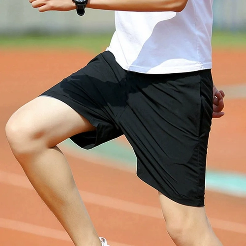 Летние шорты, тонкие мужские пляжные шелковые штаны для отдыха, свободный крой