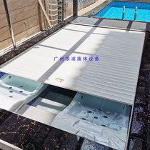 Swimming pool automatic machine room circulating water pump filter sand cylinder copper silver ion disinfection aluminum alloy roller blind cover