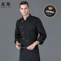 West Restaurant Long Sleeve Chefs Work Suit Suit Mens Body Egg Pastry Bakery After Bake-up Kitchen Clothes Autumn And Winter Clothing Customization