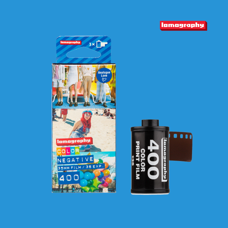 Lomo Iso 100/400/800 Color Negative Film, One Box of Three Rolls, 135 Format, for Portraits and Landscapes