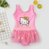 đồ bơi trẻ em hellokitty trẻ sơ sinh cô gái váy công chúa một mảnh áo tắm bé nhỏ áo tắm mùa xuân nóng - Bộ đồ bơi của Kid Bộ đồ bơi của Kid