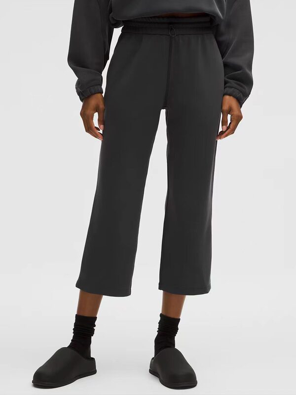 [Summer Magic Pants] Lusi Sand Washed Air Layer Back Seam Eight-Point Pants 1728