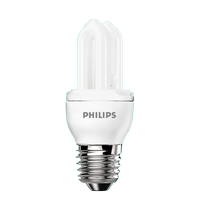 Philips energy-saving light bulb E27 screw u-shaped 2u3u lamp tube table lamp fluorescent household 5w8w super bright u-shaped 23w bulb