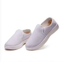 Antistatic white canvas leather middle scarf dust-free shoes SPU bottom color and size style customizable