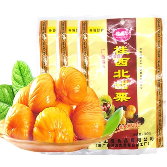 广西特产河池桂西北拉友牌100g甜栗板栗栗子仁甘栗仁即食零食包邮