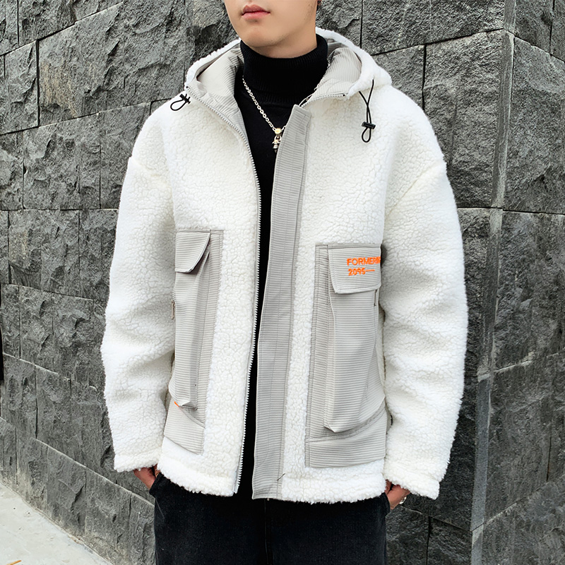 棉衣男冬季2019新款加厚保暖羊羔绒外套韩版潮流男士棉服冬装棉袄