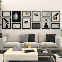 Modern minimalist living room decoration painting sofa background wall painting wall painting corridor punch-free office hanging painting