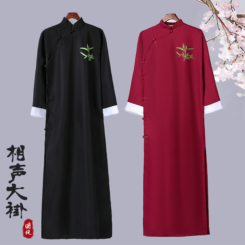 Year of the Ox new cross-talk suit De Yun Chinese suit printed gown May Fourth youth fashion coat retro Tang costume ancient summer