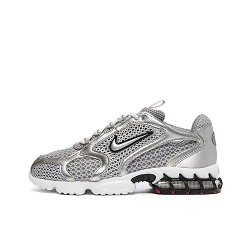 Nike Air Zoom Spiridon Sports Liquid Silver Low-Top Lifestyle Casual Shoes for Men Silver Cj1288-001 Nike Air Zoom Spiridon Sports Liquid Silver Low-Top Lifestyle Casual Shoes for Men Silver Cj1288-001