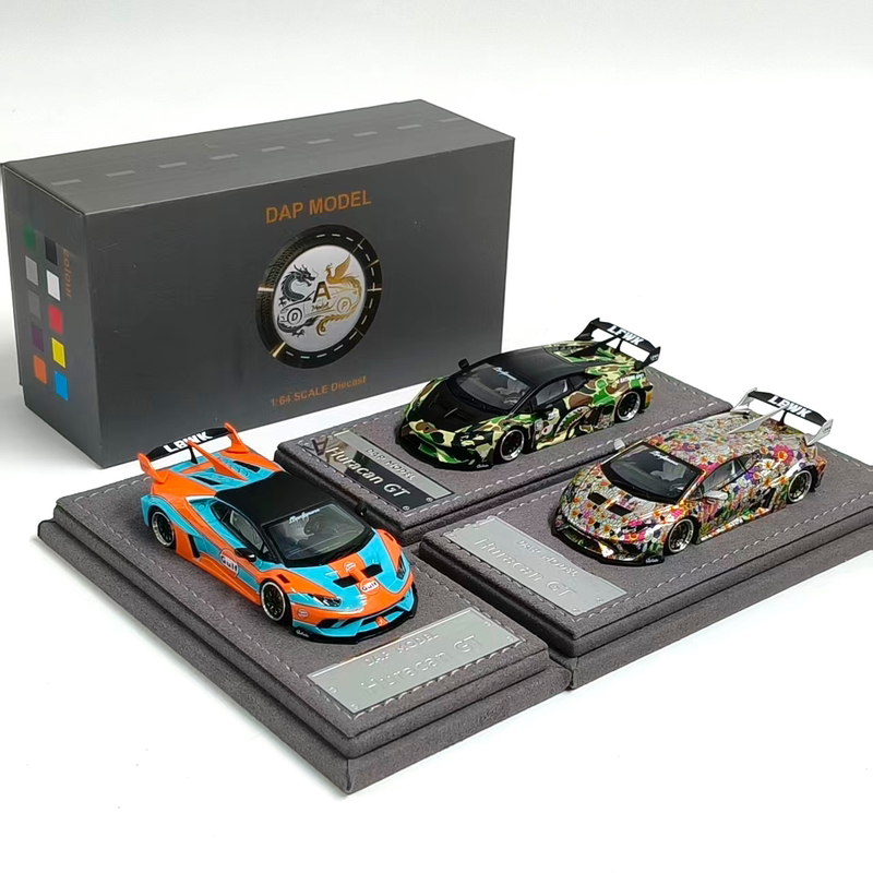 Dap 1:64 Lamborghini Huracan Gt, Featuring Smooth-Rolling Bearings, Is a Die-Cast Alloy Car Model Dap 1:64 Lamborghini Huracan Gt, Featuring Smooth-Rolling Bearings, Is a Die-Cast Alloy Car Model