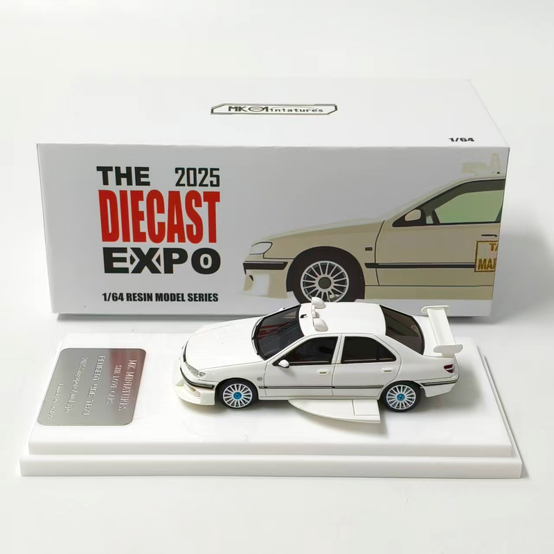 Mk Miniatures 1:64 Scale Taxi Express 406 Resin Simulation Car Model Collectible Ornament