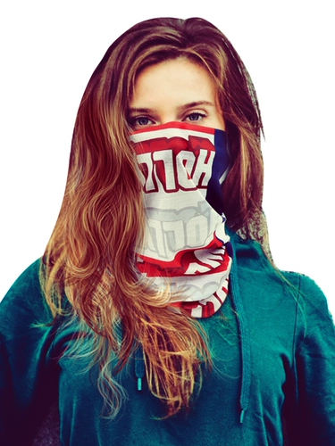 Шарф-платок, дорожный комплект, маска, шелковый шарф, защита от солнца, УФ-защита