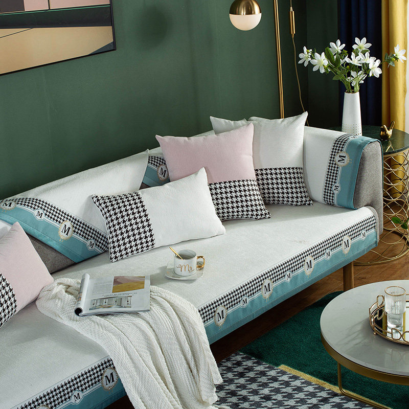 Chenille sofa cushion four seasons universal modern minimalist Nordic fashion non-slip living room cushion sofa cover towel