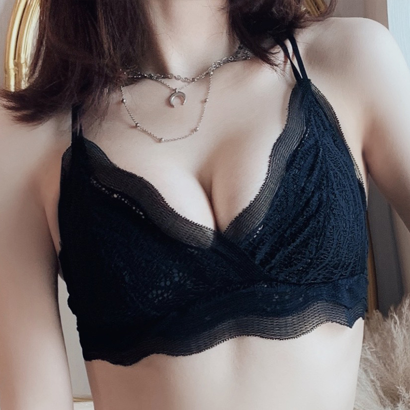 Youyu hươu mỏng ren sexy vẻ đẹp lại đồ lót lớn áo ngực cho thấy áo ngực nhỏ tụ tập mà không cần vòng thép phù hợp với cô gái áo ngực.