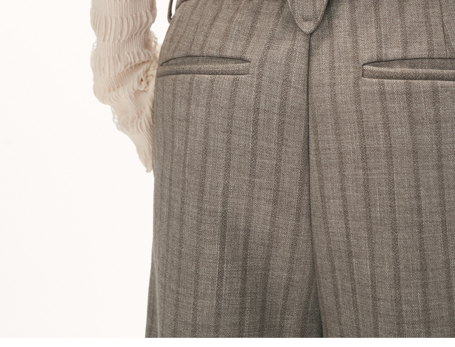 MAMC Deconstructed Patchwork Pleated Trousers
