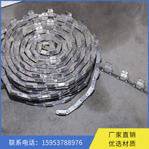 Manufacturer direct sales 304 stainless steel single side bending plate conveying chain corrosion resistant high temperature double pitch industrial chain
