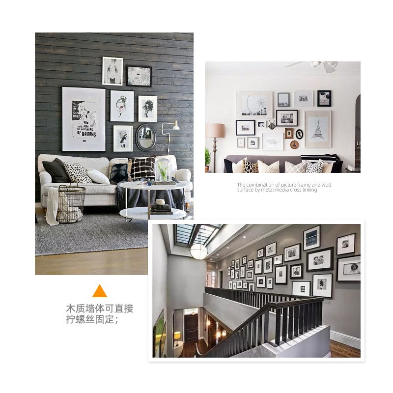 Mountain word buckle accessories stainless steel bed hinge hardware wall thickening buckle hanging piece mirror buckle sofa insert furniture connector