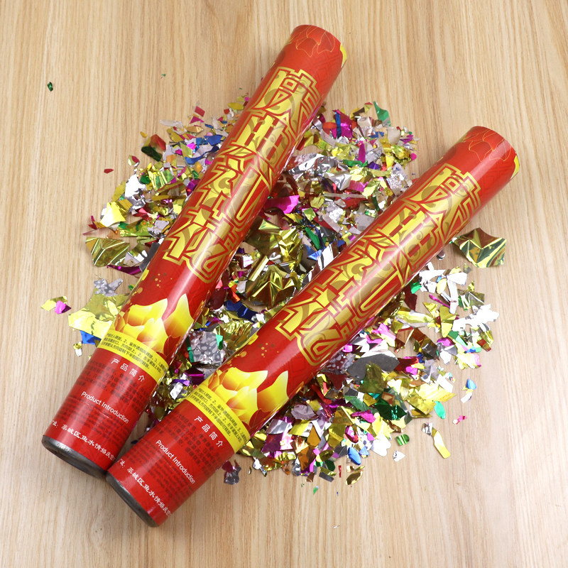 Opening celebration salute Ribbon cutting ceremony fireworks Wedding supplies Hand-held spray tube Fireworks color barrel start spray bucket spray