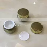 Высококлассная высококачественная упаковка, акриловая бутылка, крем, тара, косметическая баночка для крема, золотой комплект