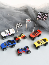 Mini off-road car cake baking decoration ornaments Birthday cake scene ornaments small toys childrens decoration