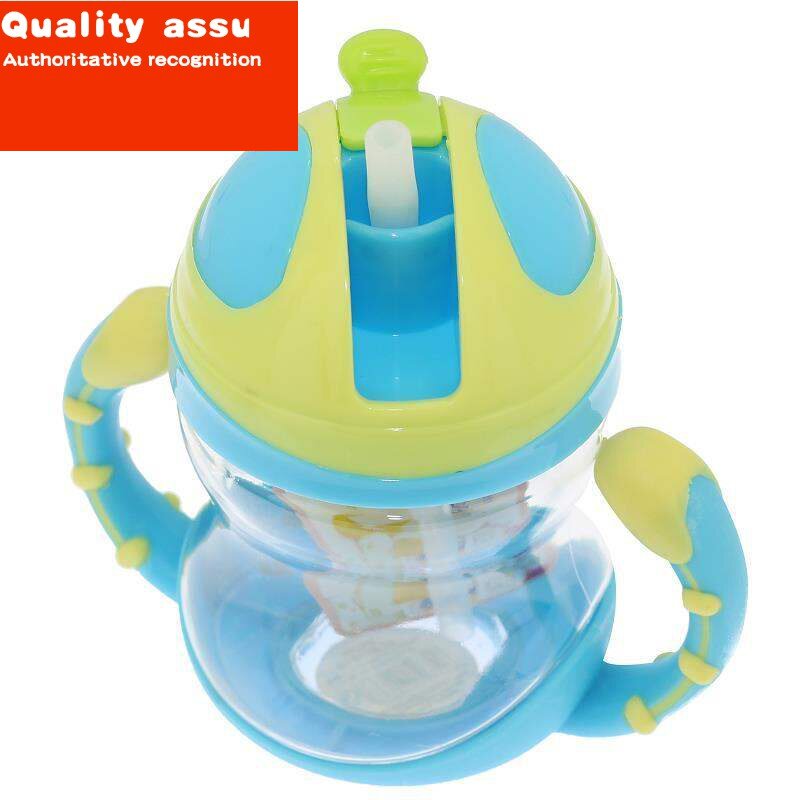 bò water bottle sippy cup for infant kids with straße blue