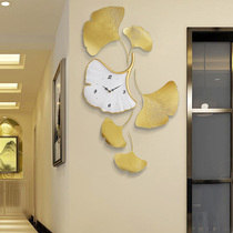 New Chinese wall clock Living room creative household fashion Chinese style decorative clock hanging wall net red art personality clock