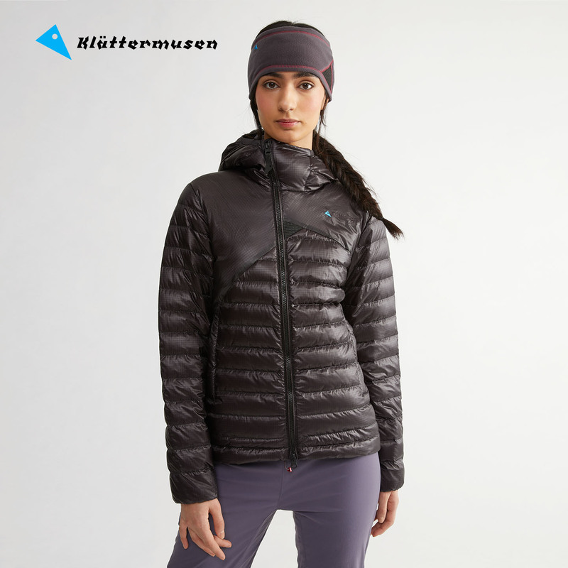 Klattermusen Outdoor Lightweight Ribbed down Jacket with Hood for Women (Air) 10283
