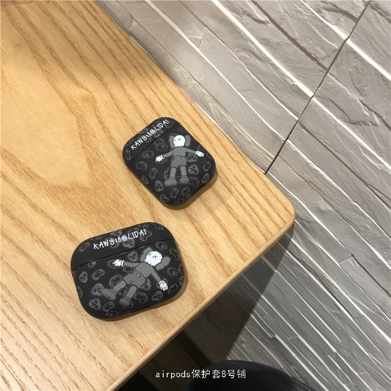 kaws floating lying in airpods pro protective sleeves apply Apple 1 2 3 generation headphones silicone shell male and female
