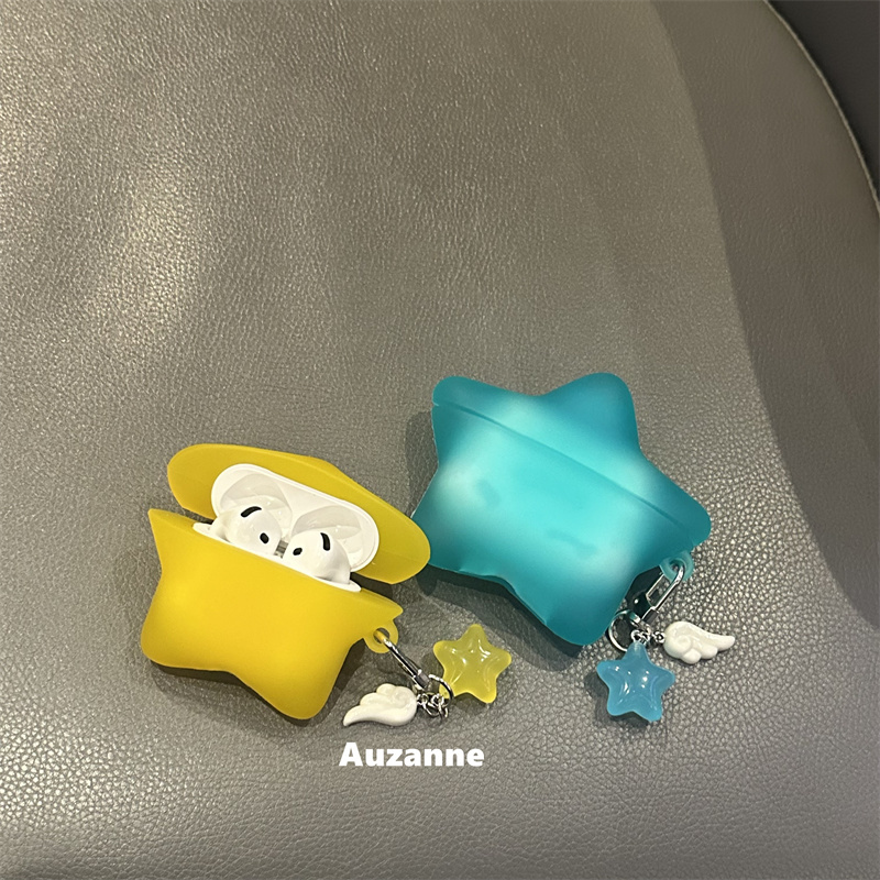 Cute and Unique Semi-Transparent Star Design Suitable for AirPods Pro 1St, 2Nd, 3Rd, and 4Th Generation Bluetooth Earphone Case Protective Cover Cute and Unique Semi-Transparent Star Design Suitable for AirPods Pro 1St, 2Nd, 3Rd, and 4Th Generation Bluetooth Earphone Case Protective Cover