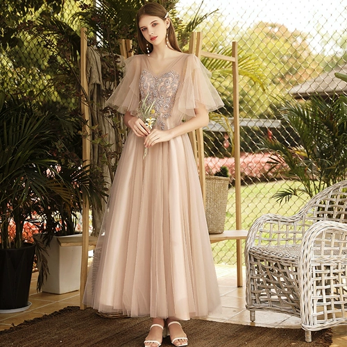 Платье подружки невесты, летнее вечернее платье для школьников, элитная юбка, коллекция 2021