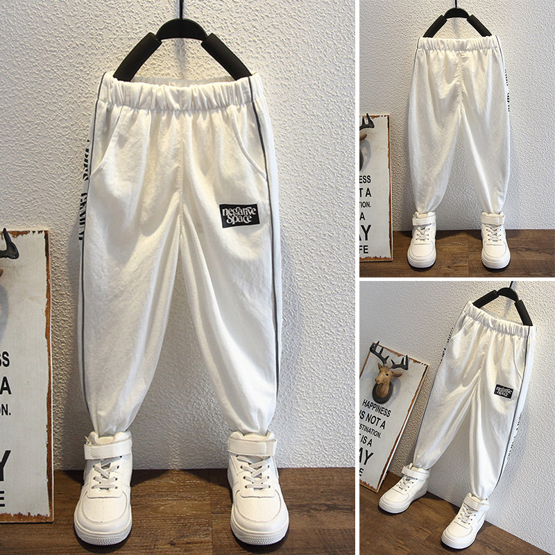 Children's anti-mosquito pants 2022 New boy Summer Summer Clothing Children Sports Trends Slim Summer Speed Dry Pants