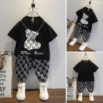 Boy suit Summer Childrens thin section Boys Summer clothes Childrens nets Red Fried Street Fashion Tide Children Clothes Mens Baby Clothes