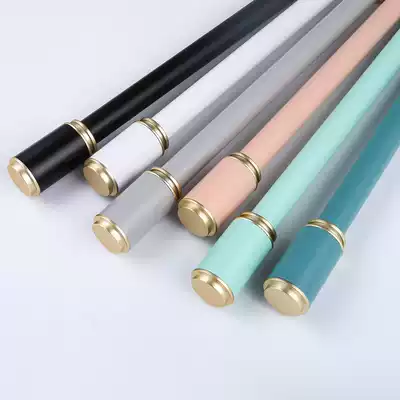 Aluminum alloy Roman Rod curtain rod single rod double Rod Rod mute thickened bracket support punching type to send a full set of accessories