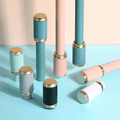 Aluminum alloy curtain rod Roman Rod curtain rod single rod curtain Roman Rod single rod full set of double rod bracket is very thick