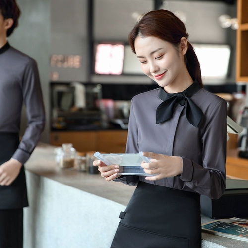 [Tmall] Отец -официант рабочая одежда с длинной мужской пирожной кусочек