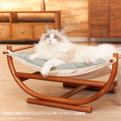 Япония Necosekai Импортировал Fujimi Make Cat Vinging Bed Bed Gest Cat Cat Bed Real Wood Pet Feet в течение четырех сезонов