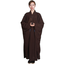 Purple worry flower high-end wide-sleeved Haiqing monk clothing for men and women summer style large-sleeved Haiqing monk clothing and monks cassocks
