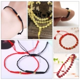 鸿运多 Плетеный браслет из красной нити ручной работы, кольцо, подвеска, 71 размер, 140м, DIY