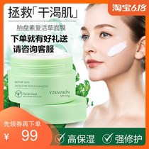 Net celebrity The same Yazhi placenta resurrection grass mask nicotinamide cream sleep mask hydration and moisturizing