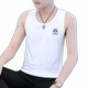 Vest Men's Summer Trendy Brand Pure Cotton Fitness Sports Vest Clothes Bottoming Men's Vest Ice Silk T-shirt Undershirt