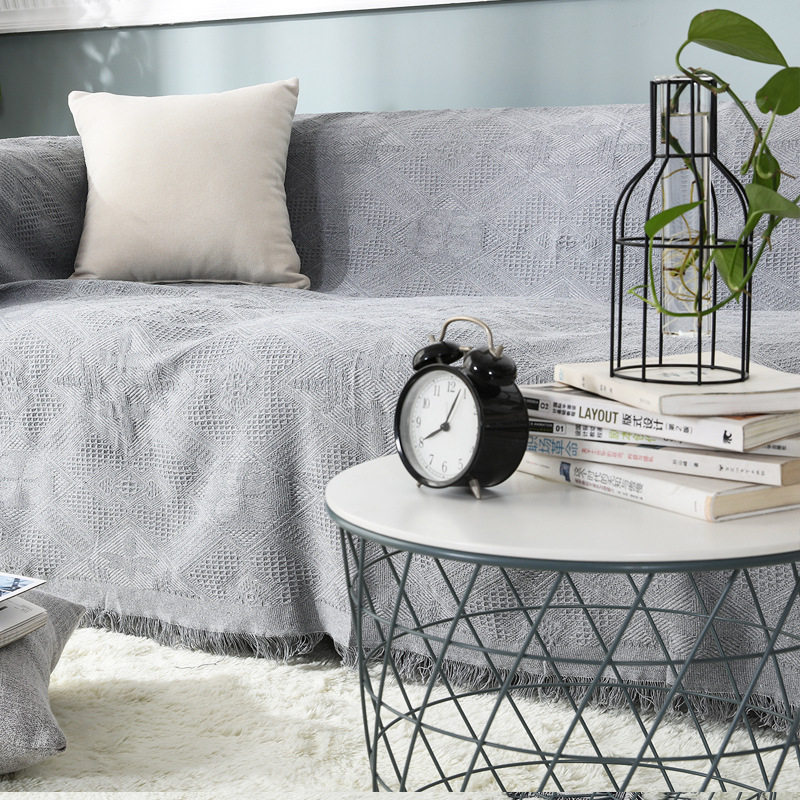 Sofa towels minimalist modern cotton linen High sense cover cloth All season universal non-slip sofa cushion full cover light and luxurious upscale