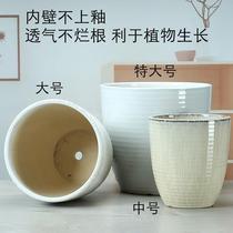 Flower pot ceramic special - landing high - tube tree of new high - grade tree in 2021
