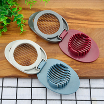 Egg slicer egg cutting egg cutter household egg press egg puncher cutting egg pine flower egg artifact