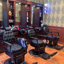 BarBer Mens Hair Salon Chair for Oily Heads Hair Salon Special Barber Shop Hair Cutting Lifting Foldable Shaving Chair
