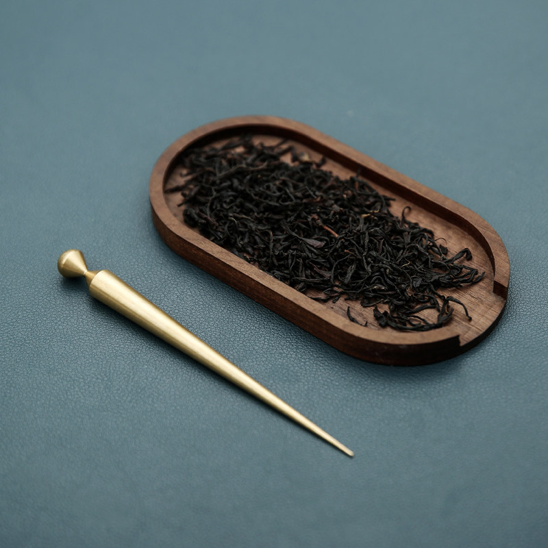 Brass Tea Needle Tea Spoon Handmade Black Walnuts Tea Teaspoon Teaspoon Teaspoon Teaspoon Teaspoon Teaspoon Teaspoon Tea Accessories Tea Accessories Tea Accessories