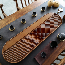 Electric Bakelite tea tray drainage kung fu tea set set Germany 32 electric Wood tea table home simple Tea Sea Japanese style